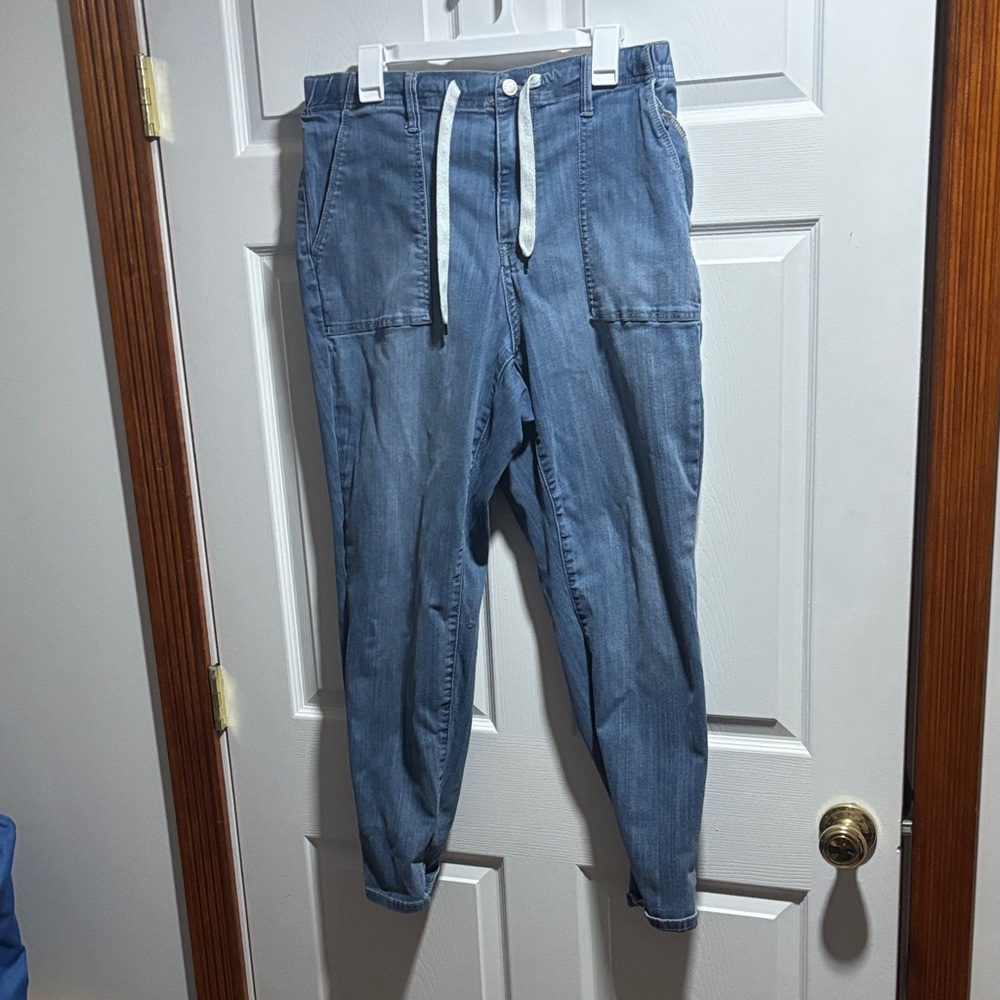 Judy Blue Light Blue Drawstring Jogger Jeans
